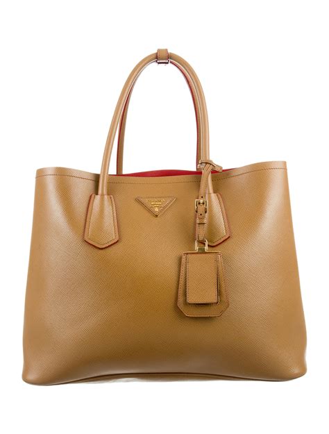 prada cuir double tote|Prada saffiano cuir bag.